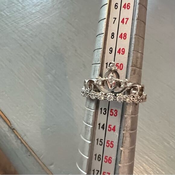 925 Sterling Silver CZ Ring Size 6 - Picture 7 of 7